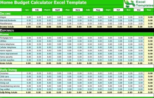 Monthly Budget Planning Spreadsheet Excel Template