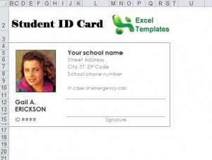 Student ID Card Template