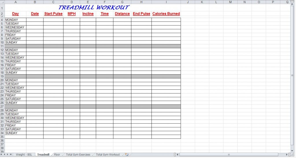 Total Gym Workout Plan Spreadsheet from ExcelTemplates.net