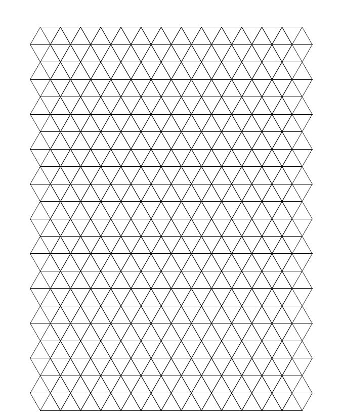 Triangle Graph Paper from ExcelTemplates.net