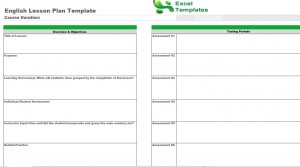 English Lesson Plan Template from ExcelTemplates.net