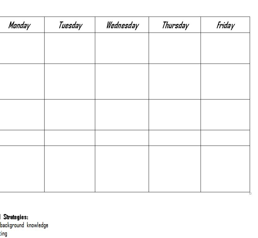 Screenshot of the RtI Lesson Plan Template