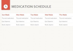 Medication Schedule screenshot