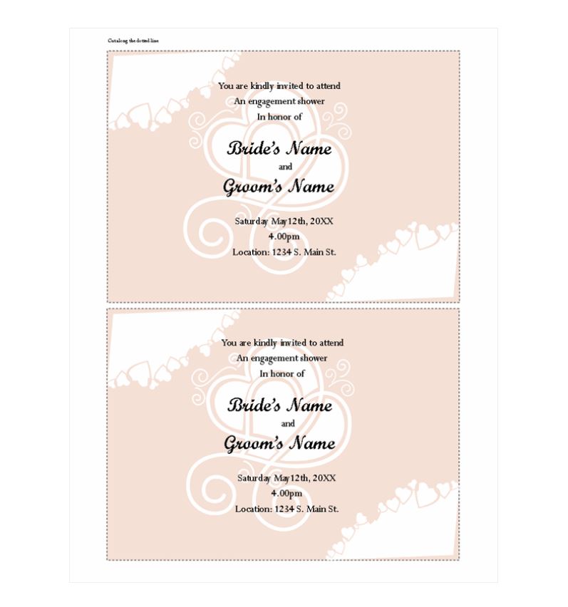 Free bridal shower invitations