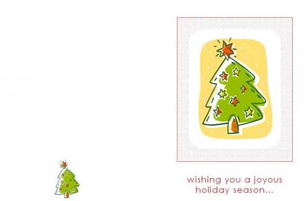 Holiday Greeting Card Template | Holiday Card Template