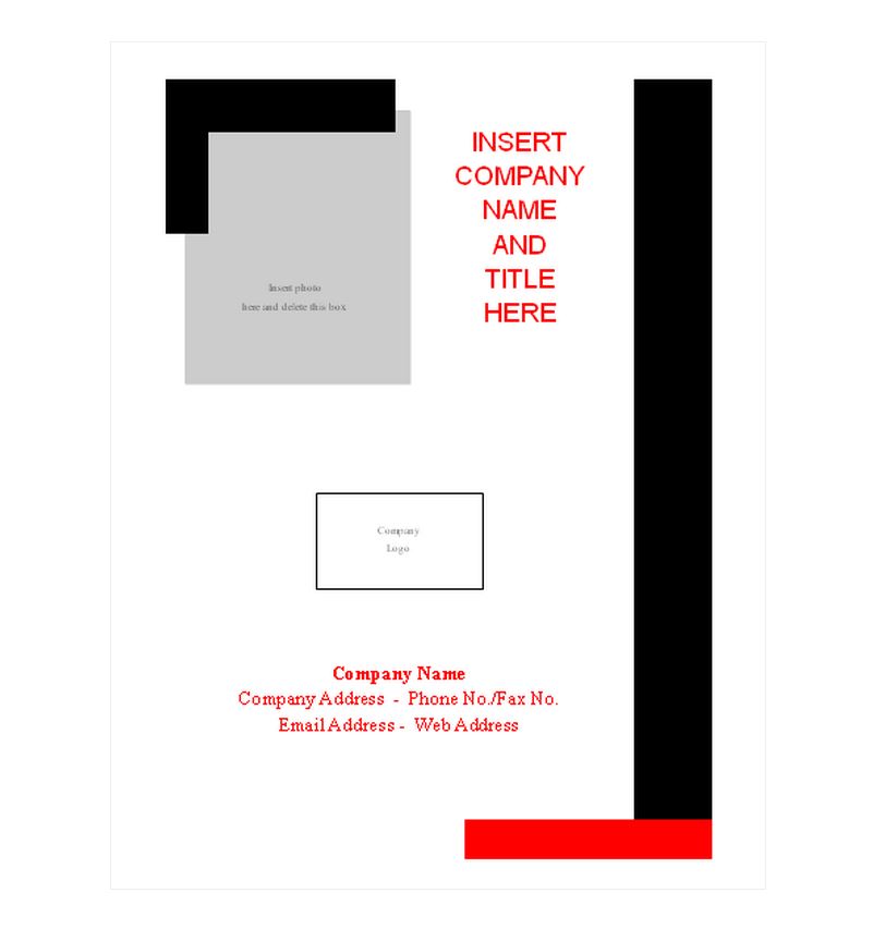 Report Cover Page Template | Report Cover Page