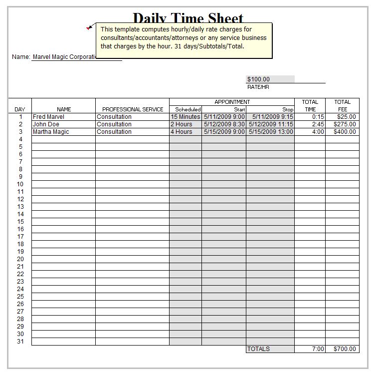 time sheet helper