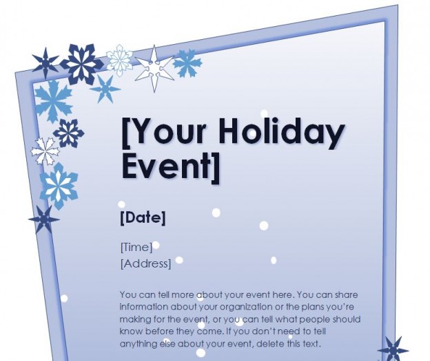 Holiday Flyer Template | Holiday Party Flyer Template