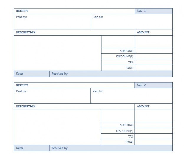 Rental Receipt Template | Rental Receipt Template Word