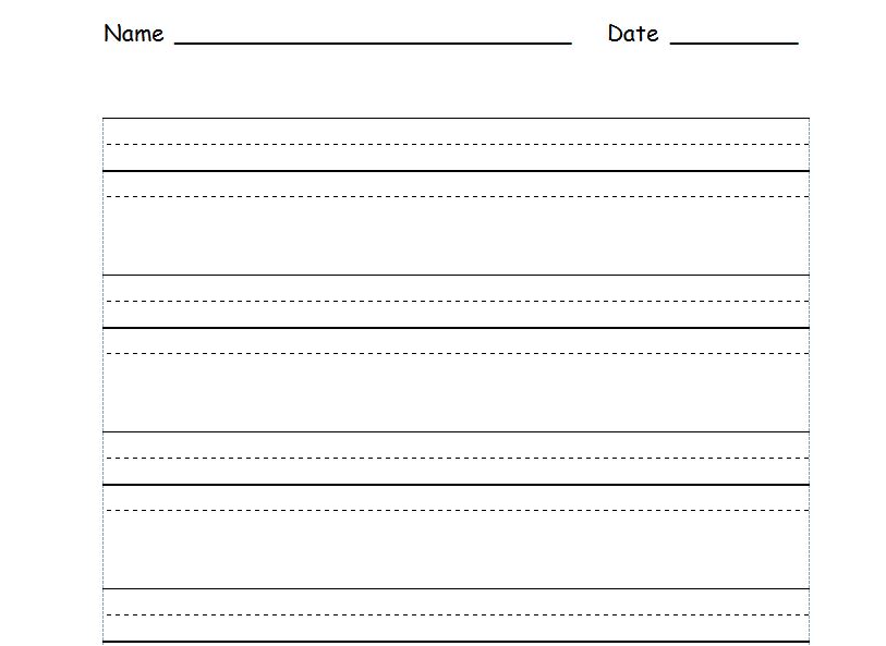 Free Handwriting Practice Worksheets