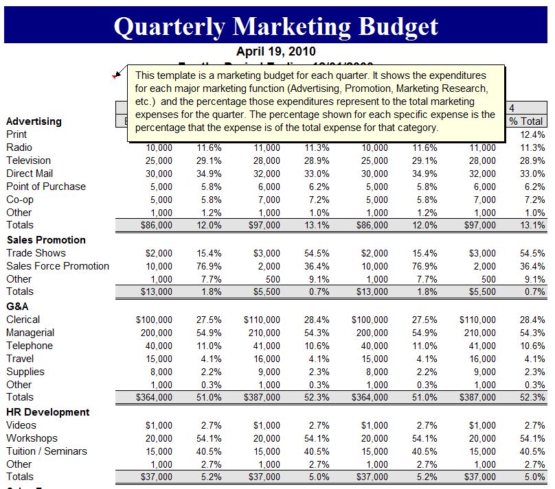 quarterly-marketing-budget-template