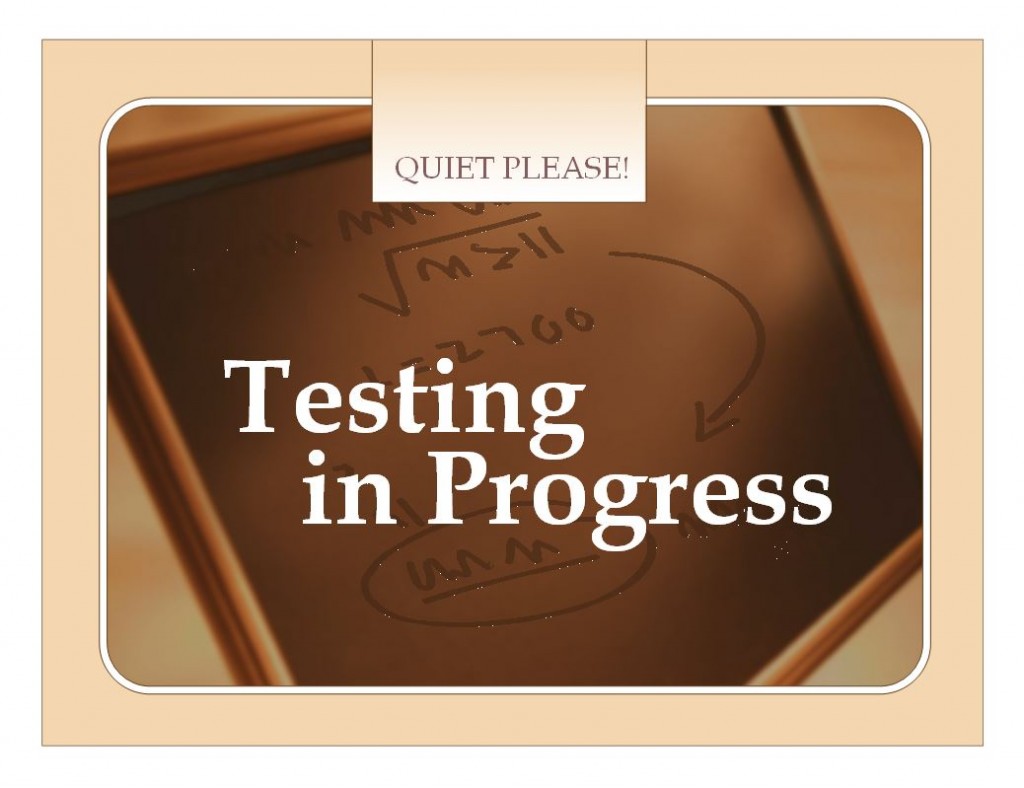 Free Test Sign Template