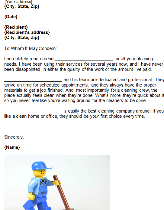 cleaning-business-recommendation-template