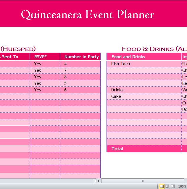 Quinceanera Event Planner
