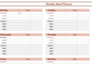 Meal Planner Book